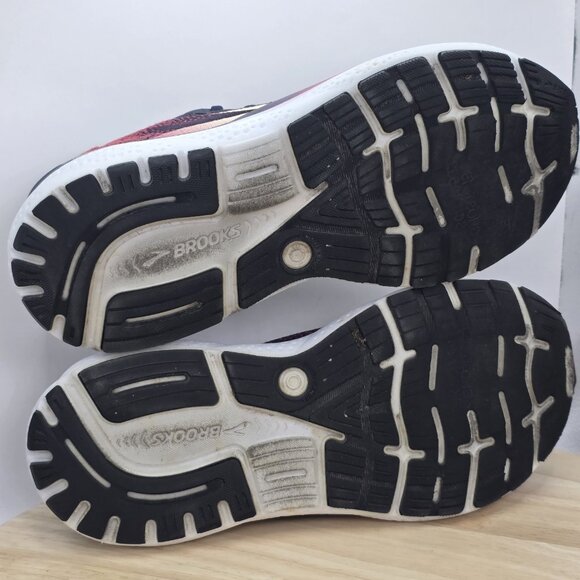 Brooks Ghost 16 Women's Blue Pink White Peacoat Running Shoes Size 8.5 D Wide - Picture 9 of 10